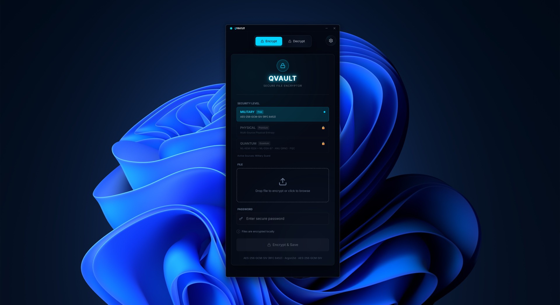 Interfejs szyfrowania