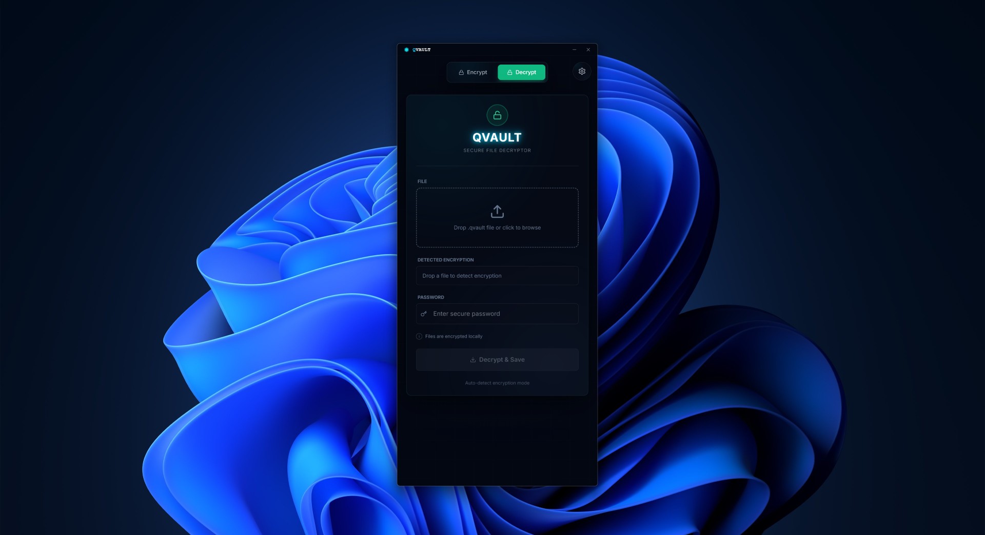 Interfejs deszyfrowania